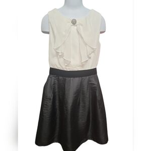 BCX Girl Black & White Party Dress